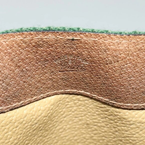 GUCCI GG Supreme Web Sherry Line Shoulder Bag PVC Beige Gold Auth - Picture 7 of 13